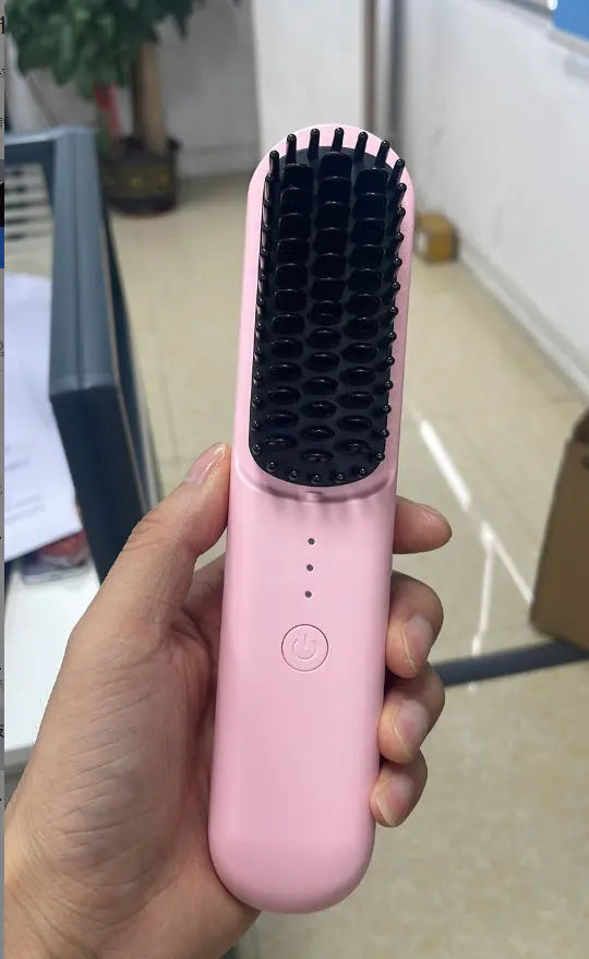 HairGlide Pro™: Cepillo Alisador Eléctrico Inalámbrico Freshglow