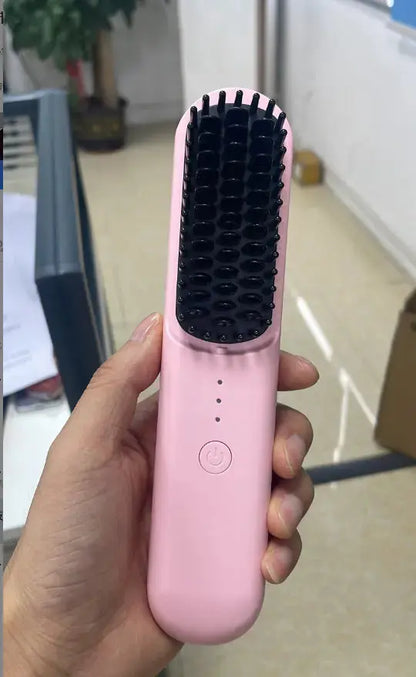 HairGlide Pro: Cepillo Alisador Eléctrico Inalámbrico Freshglow